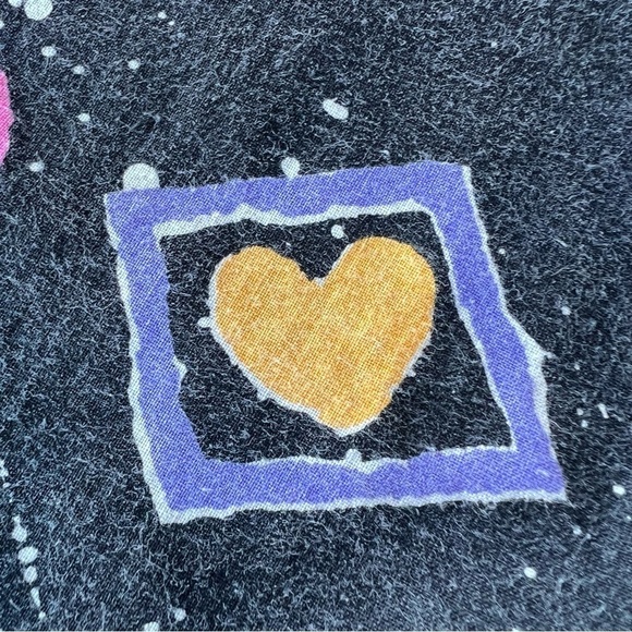 VTG Alaska Relaxed Fit TShirt Flamingo Palm Tree Heart Tropical Neon Vibe XL USA - Picture 10 of 14